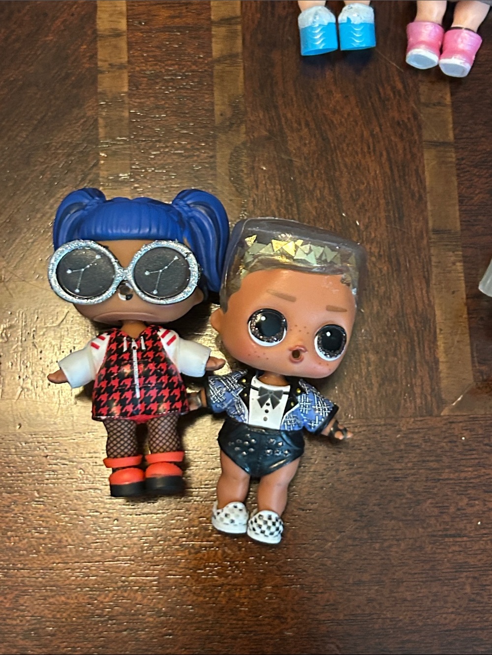L.O.L. Surprise! Dolls - Blue Hair Girl & Blonde Boy Duo